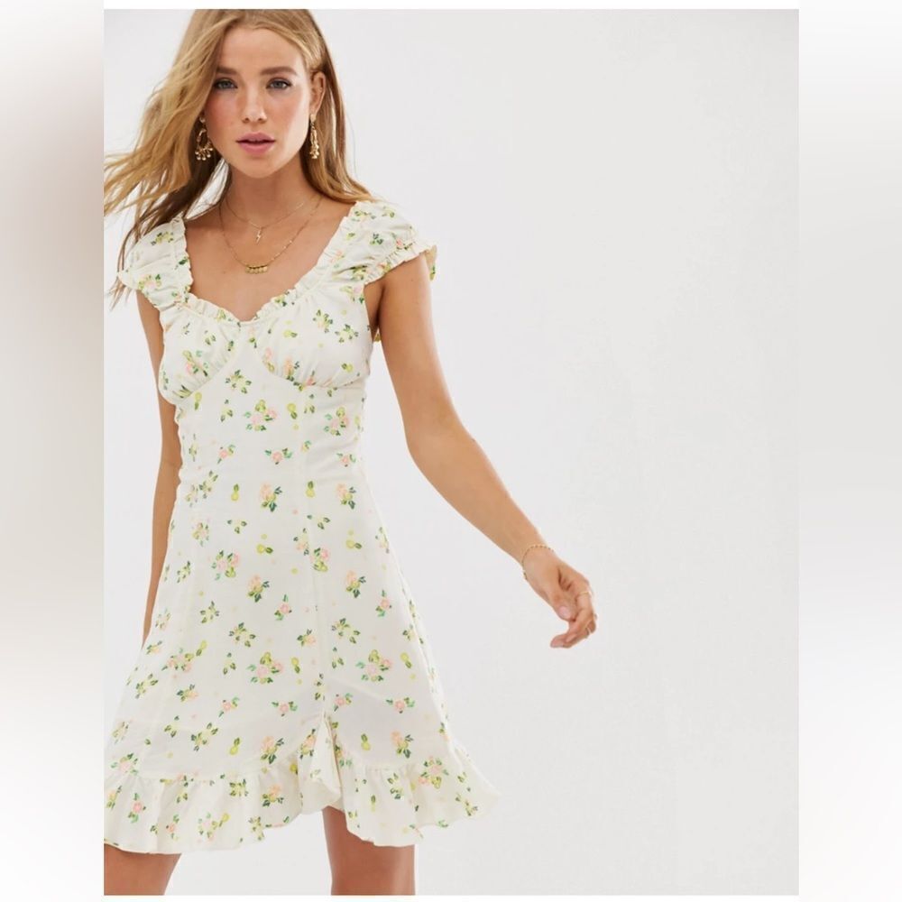 Free People Like A Lady Print Cactus Flower Dress